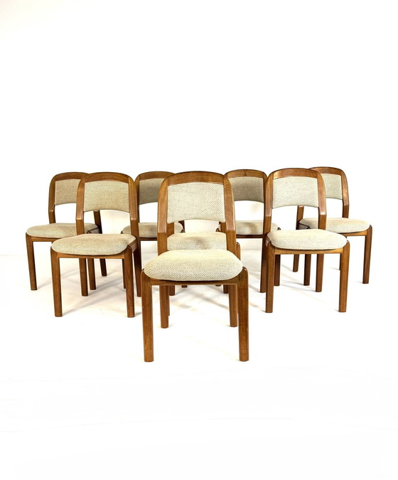 Image 1 of 8x vintage dining room chair, Dyrlund '70
