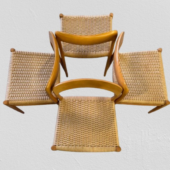 Image 1 of Satz von 8 Stühlen Niels Moller für Mollers Mobelfabrik