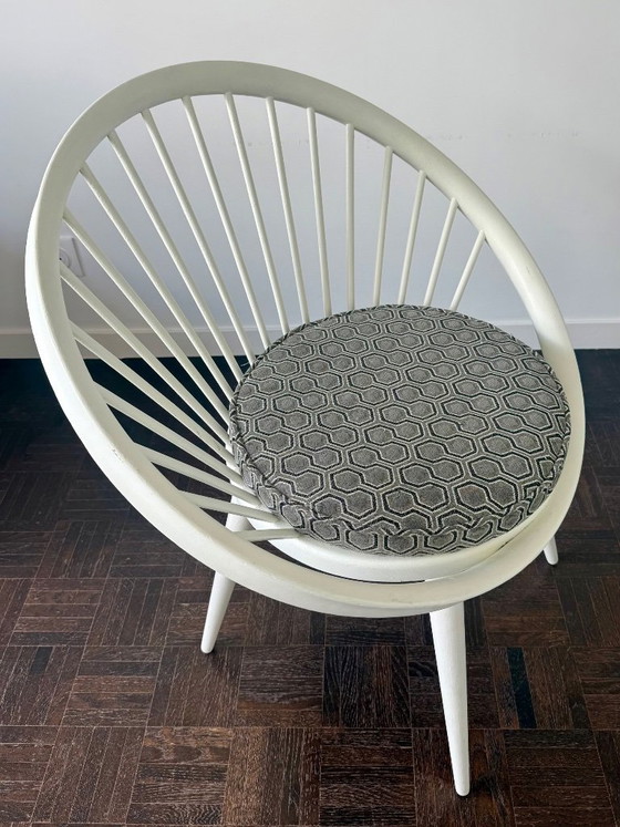 Skandinavischer Sessel 1960 Yngve Ekstrom – Stühle und Loungesessel, Textile, Wood (photo 7 of 10)