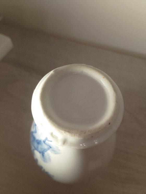 Image 1 of Chinese porcelain baluster base with cryptic zoomorphic decoration and monogram, 19th century