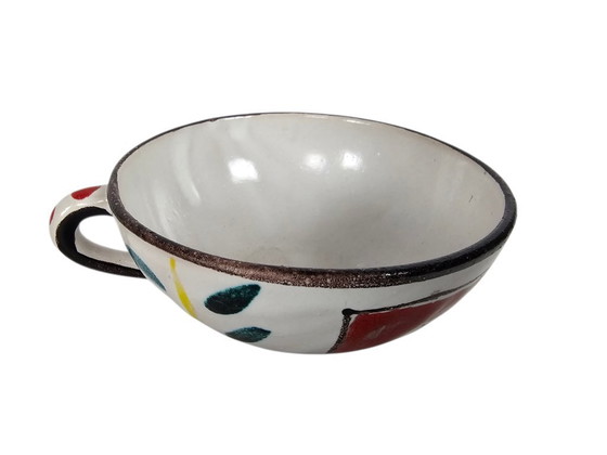Image 1 of Ceramica De Simone - tazza dipinta a mano - ceramica - Palermo - anni '60