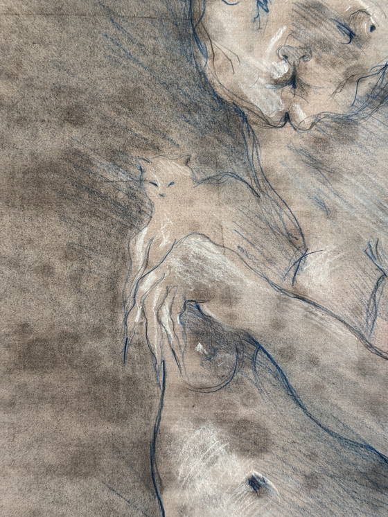 Image 1 of Robert Detheux - Surrealist cat painting 2005