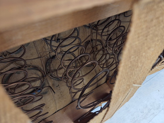 Image 1 of Sofá danés de tres plazas, años 60, en su estado original, tapizado en lana y algodón.