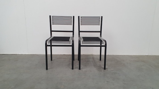 Rene Herbst Sandows design chairs Bauhaus Vintage sandow I – Dining chairs, Metal, Rubber (photo 2 of 17)