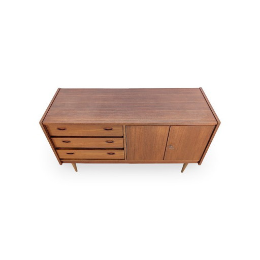 Original teak midcentury sideboard vintage danish design chest of drawers