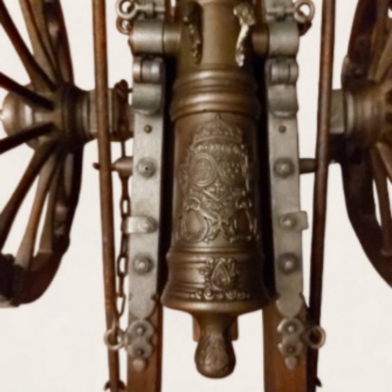 Image 1 of Große Miniaturkanone aus der Zeit Ludwigs XIV., handgefertigt nach einem Modell aus dem 17. Jahrhundert.