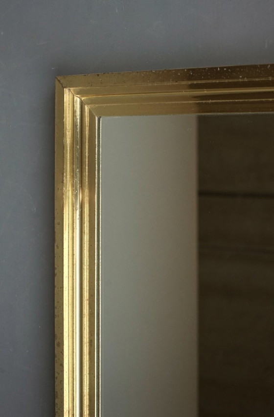 Image 1 of Large Brass Framed Mirror in the style of Maison Jansen, 1960s