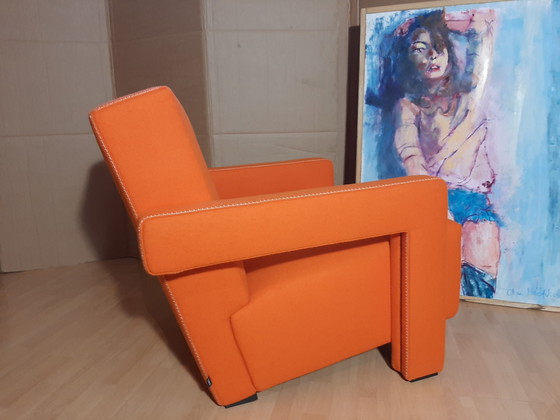 Image 1 of Cassina Utrecht 637 Nuovo mai usato in panno di lana Ruggine arancione (Serie 13L) Punto cavallo