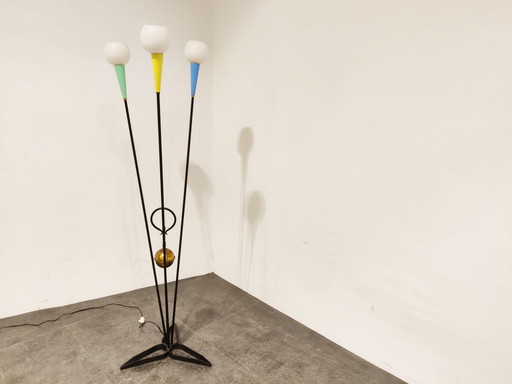 Lampadaire du milieu du siècle, années 1960