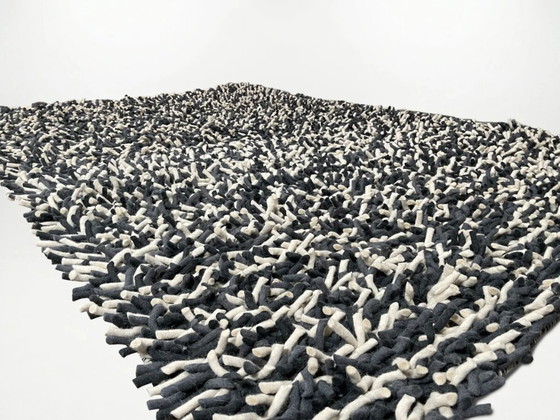 Dutch Carpets Rocky - white and black | Rocky Collection, Rugs & carpets, Wool, Grey, Modern (photo 2 of 6)