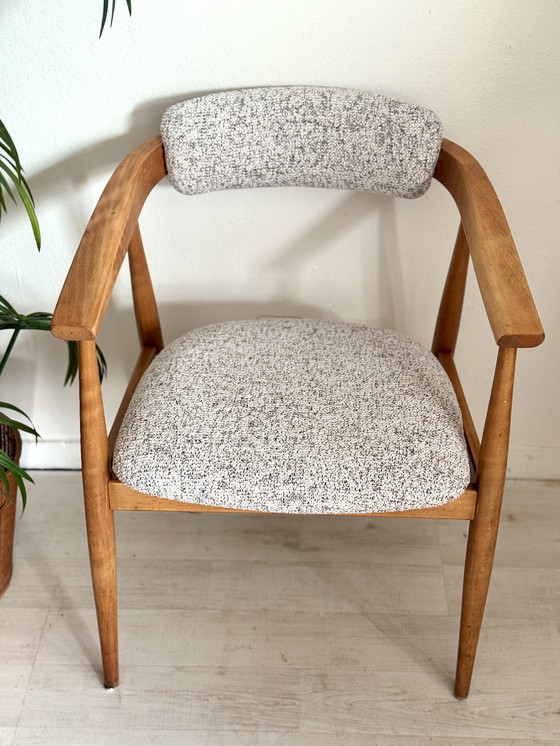 Image 1 of Vintage armrest chair office chair Lübke 1960s