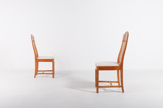 Image 1 of Pair unique burl wood chairs from Nordiska Kompaniet