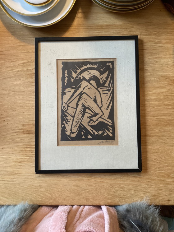 Image 1 of Expressionistischer Holzschnitt, 1928, Jan Hubert