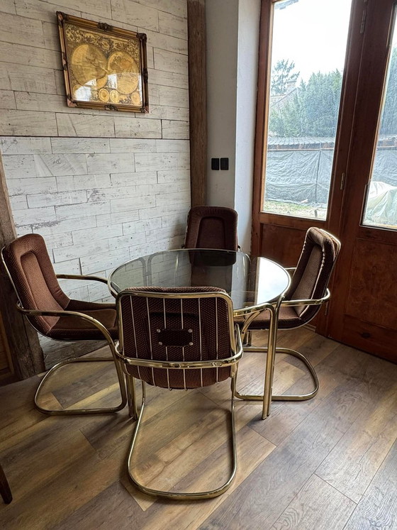Set da pranzo in rame di Gastone Rinaldi, anni '70, Set di 5 – Italian Design (photo 4 of 6)