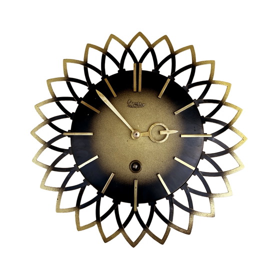 Image 1 of Mechanical sun hanging clock, Müller, Germany, 1960s.