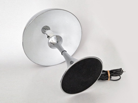 Image 1 of mushroom table lamp chrome