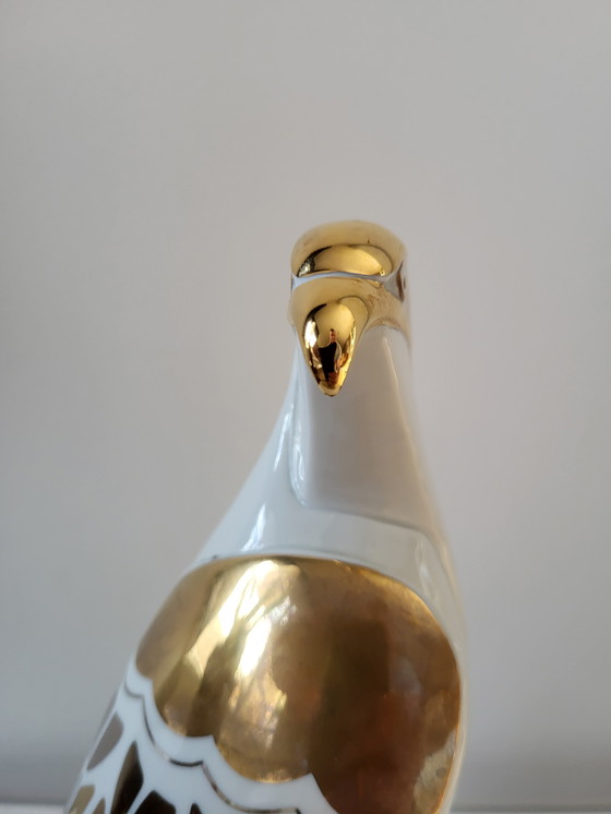 Image 1 of Vintage Statue Porcelain Eagle, Carpiè, Italy, 1970s