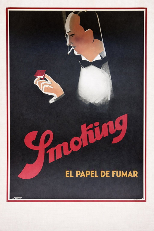 Art poster cigarette advertisement