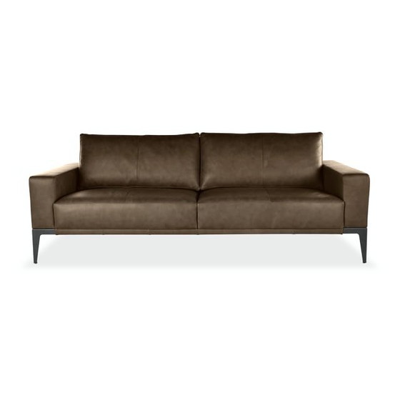 BERT PLANTAGIE RENIO – 3.5-SEATER DESIGN SOFA IN LEATHER – – 3-5 seaters (photo 4 of 5)