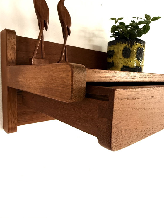 Image 1 of Console murale vintage en teck, Aksel Kjersgaard '60