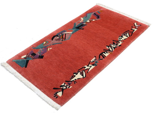 Modern design Nepal vloerkleed 142 x 74 cm