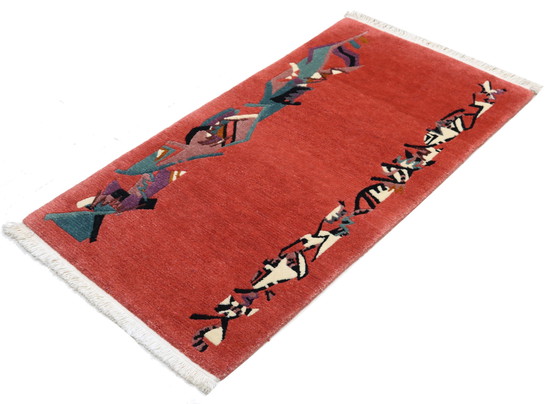 Image 1 of Tapis moderne design Nepal 142 x 74 cm