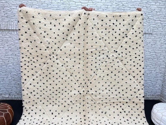 Image 1 of Autentico tappeto marocchino in pura lana, tessuto a mano, 150/250 cm