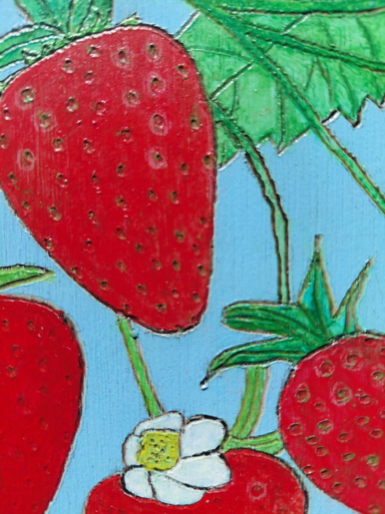 Strawberries – Paintings & Drawings, Wood (photo 7 of 8)