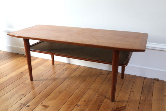 Image 1 of Scandinavian vintage teak coffee table Swiss Teak 1960