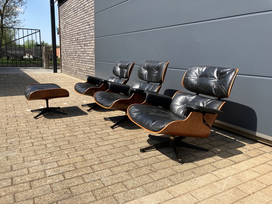 Image 1 of Late 50's Vintage Eames Lounge Chair Group Set Contura/Fehlbaum (Vitra) in License of Herman Miller