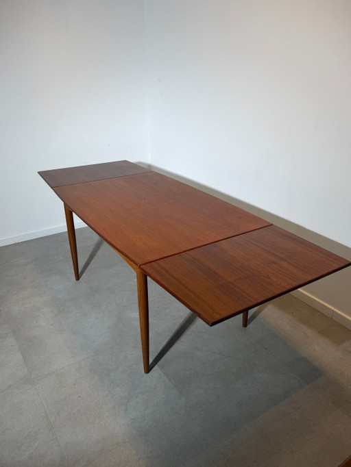 France & Son Extendable Teak Dining Table – Danish Mid-Century Modern, 1960s – eettafels