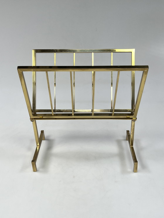 Image 1 of Portariviste vintage Hollywood Regency, ottone, anni '70