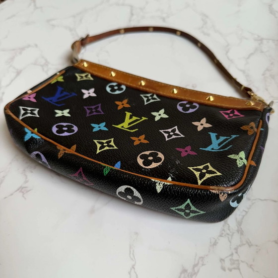 Louis Vuitton Monogram Multicolor Pochette Accessoires – Clutches, Lienzo, Ante, Vintage (photo 7 of 22)