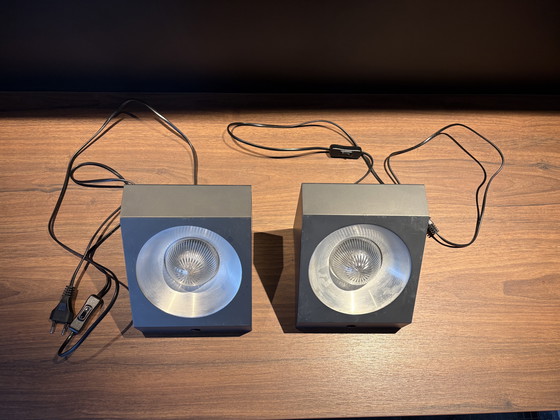 Image 1 of 2x Raak vintage wall/ceiling lamps 1960s (model C 1587)