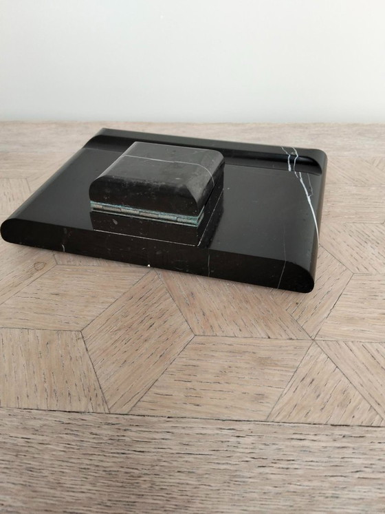 Tintero de mármol negro, Accesorios de mesa, Vidrio (foto 5 de 9)