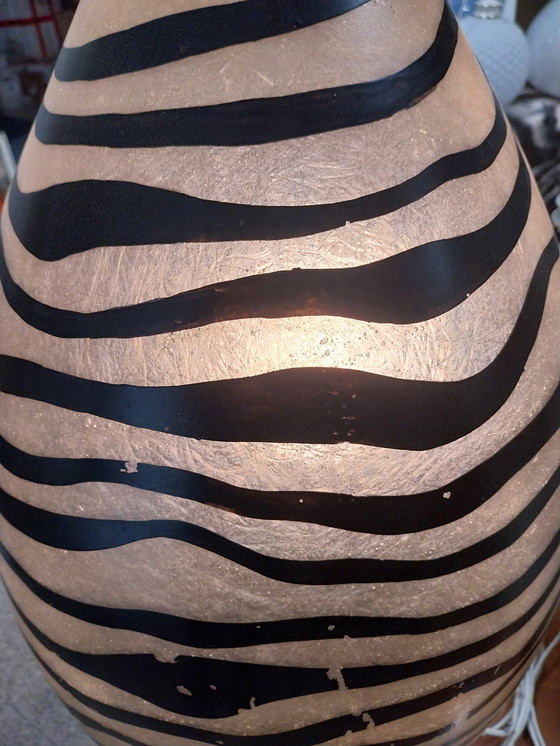 Image 1 of 1 x fiberglass floor lamp "zebra" 80cm high