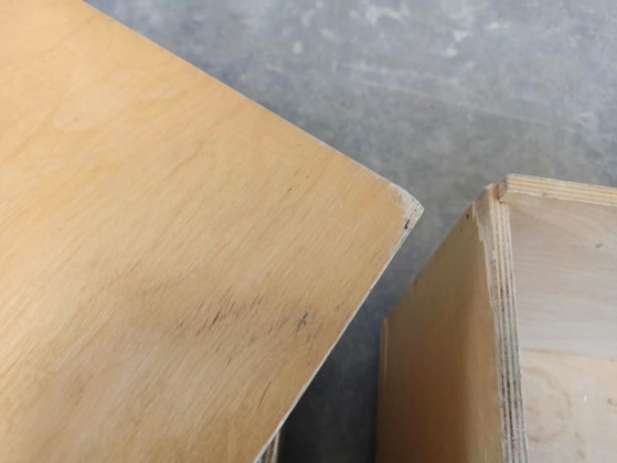 Juego de 3 baúles de madera con ruedas, Armarios de almacenamiento, Marrón (foto 11 de 15)