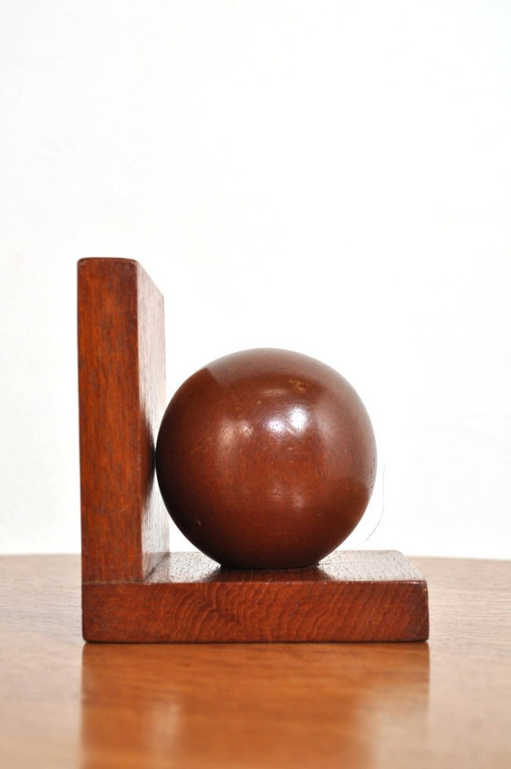 Sujetalibros Art Déco Bauhaus de Roble, años 30 – Objetos decorativos, Wood (photo 7 of 8)
