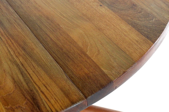 Image 1 of Round extendable teak dining table Danish