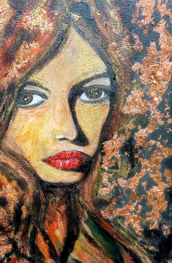 Image 1 of T.v.Steenbergen „Brigitte Bardot“ 43 x 53 cm
