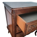 Solid oak chest of drawers, rustic Louis XV style, 1960s