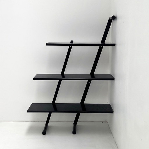 Estantería de pie posmoderna Diego de Interlübke, Alemania Occidental, década de 1980. – boekenkasten, Metal (photo 2 of 9)