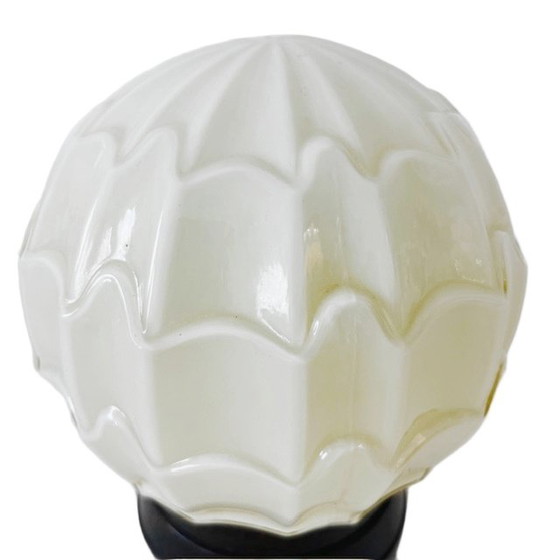 Image 1 of Thabur Art Deco Plafondlamp beige 1930'S plafonnière