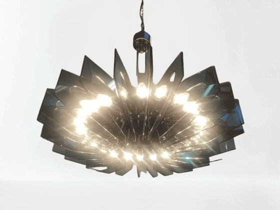 Lampadario di Gino Paroldo per Fontana Arte – Ottone, Italian Design (photo 2 of 11)