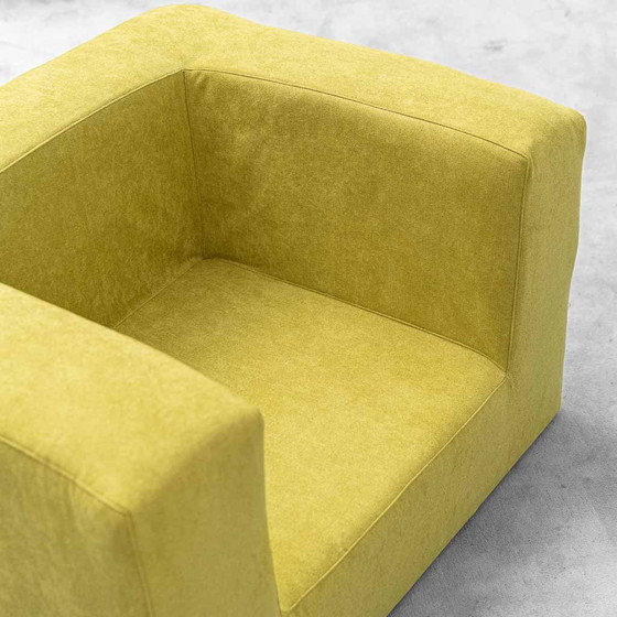 Poltrona Lounge Vintage in Tessuto Verde Lime – Design Geometrico Anni ’70 – Poltrone, Glass, Geometrisch (photo 3 of 9)