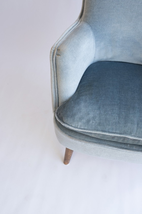 Image 1 of Light Blue Vintage Armchair