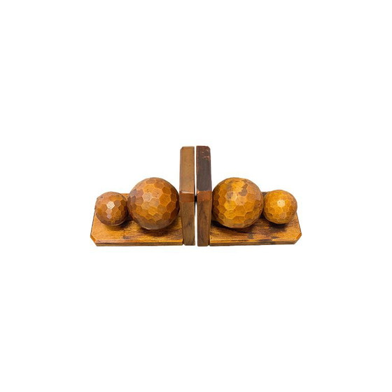Fermalibri francesi in legno vintage, metà del XX secolo – Regali, Wood (photo 2 of 6)