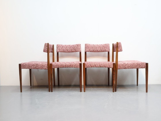 Image 1 of Chaises vintage en palissandre, nouveau revêtement