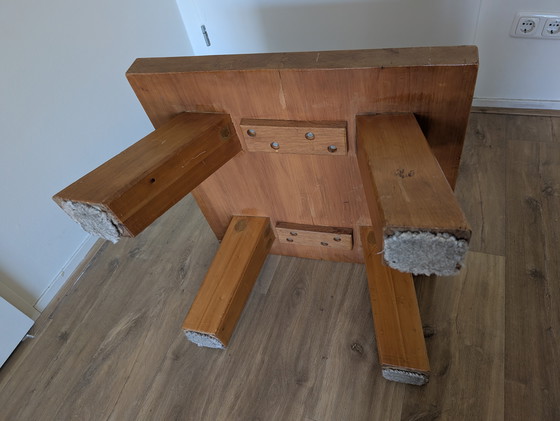 Image 1 of Solid oak coffee table Furniture Factory Oisterwijk 1960s/70s