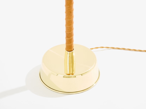 Image 1 of Lisa Johansson-Pape Ihanne Floor Lamp Brass Leather 1950